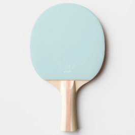 Ljusblått monogram ping pong-paddle pingisracket