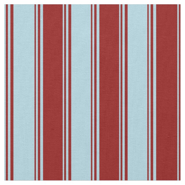 Ljusblått och Mörk, röd, röd, stripe, Mönster Tyg (Närbild)