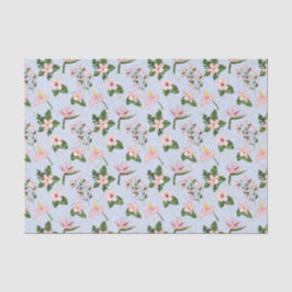 Ljusblått och rosa blommor