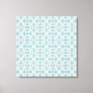 Ljusblått och vitt konst Deco Modern Wall Art Canvastryck