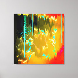 Ljusblått regn canvastryck