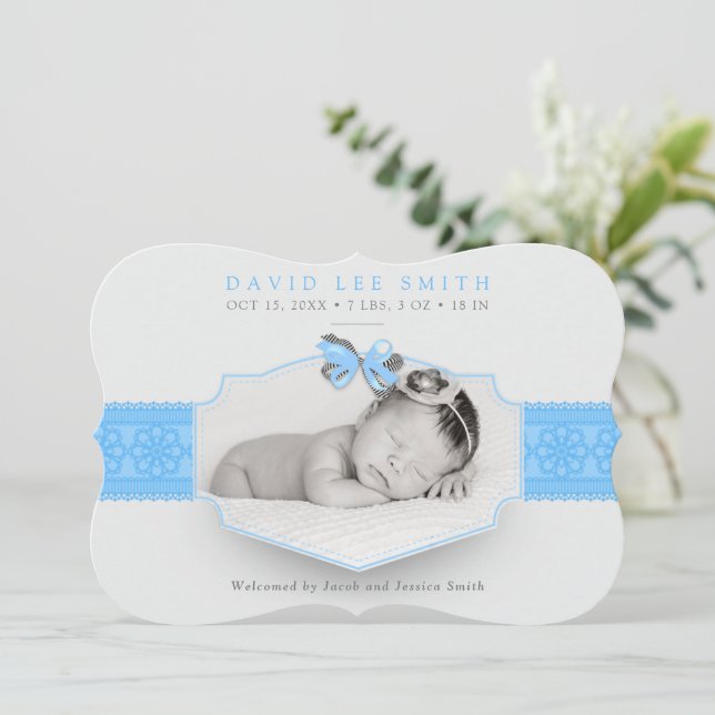 Ljusblått romantiskt snöre-meddelande meddelande (Stående Fram)