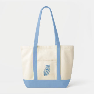 Ljusblått Uggla Lantern Anassa Kata Tote Bag Tygkasse