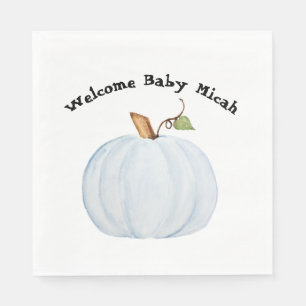 Ljusblått vattenfärgspumpa Babykläder Napkin Pappersservett
