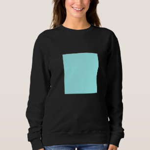 Ljusblåturkos Solid Färg Simple Färg Plai T Shirt