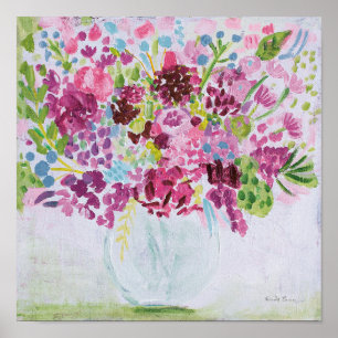 Ljusblomma Bouquet 2 Poster