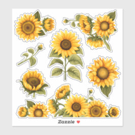 Ljusblommor Klistermärken