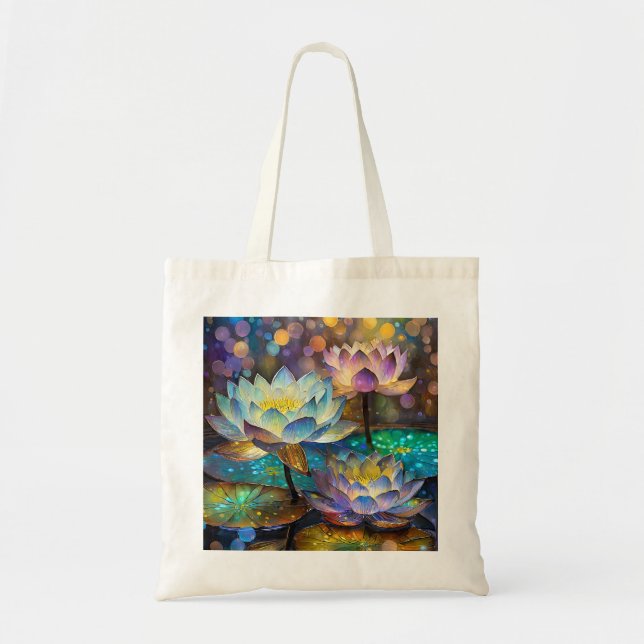 Ljusblommor Lotus Trio Tygkasse (Framsidan)