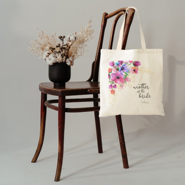 Ljusblommor och Guld Budens mamma Tygkasse (Skapare uppladdad)