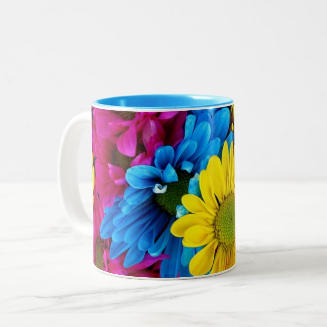 Ljusblommor Två-Tonad Mugg (Framsida vänster)