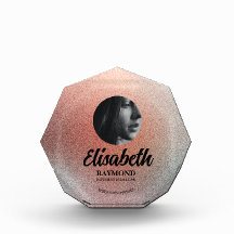 Ljusblu fotoblockmall för elegant Orange