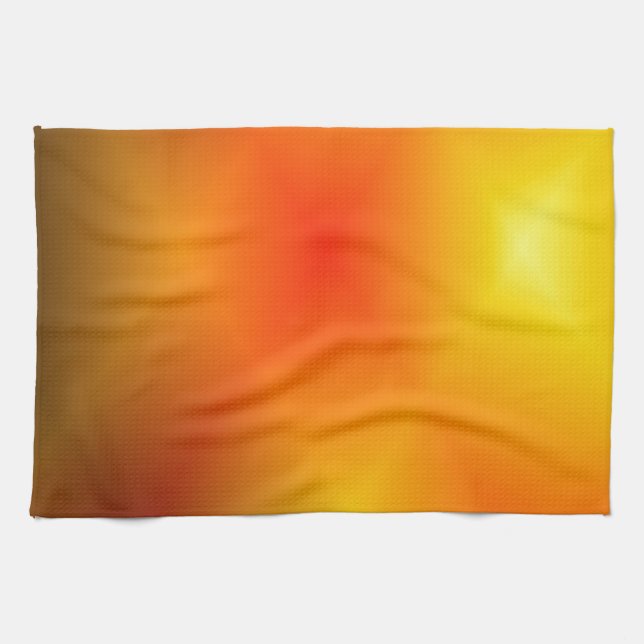 Ljusbränd Orange Kökshandduk (Horisontell)