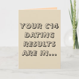 Ljusbrun c14 från grattis på födelsedagen kort