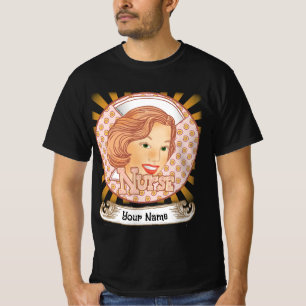Ljusbrun hårsköterska t shirt