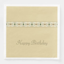 Ljusbrun med känslig Blommigt