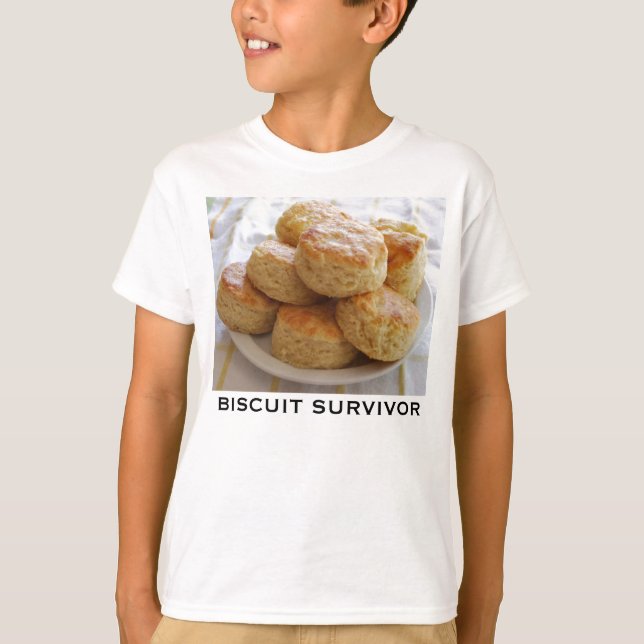 Ljusbrun överlevande tee shirt (Framsida)