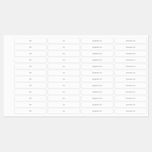 Ljusbrytningsetiketter Klistermärke (Ark)