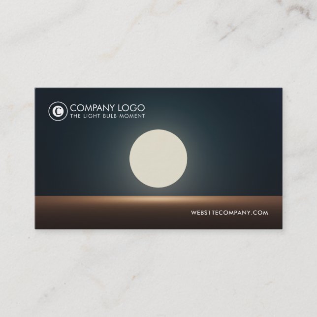 Ljusbulbform Moment Visitkort (Framsida)
