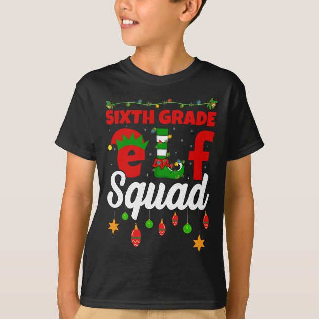 Ljuset 6e Klass på Elf Squad, Ljusare Julafton, ju T Shirt (Framsida)