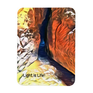 Ljuset är Life - Beach Cave Connected to Sea Magnet