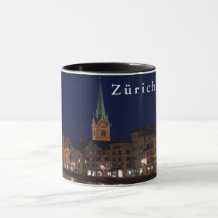 Ljuset av aftonen Zurich. Mugg