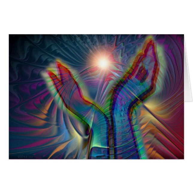 Ljuset av hopp hälsningskort (Framsidan Horizontal)