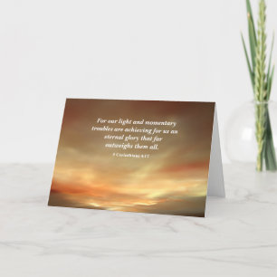 Ljuset efter Storm Christian Encouragement Helgkort