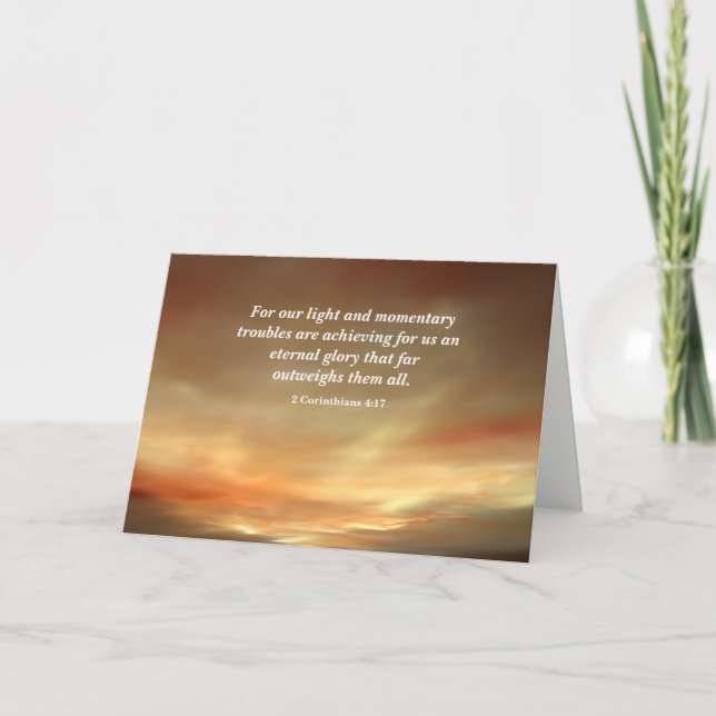 Ljuset efter Storm Christian Encouragement Helgkort (Framsida)