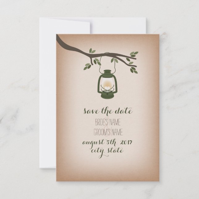 Ljuset för den infekterade kampanjen Spara datumet (Framsida)