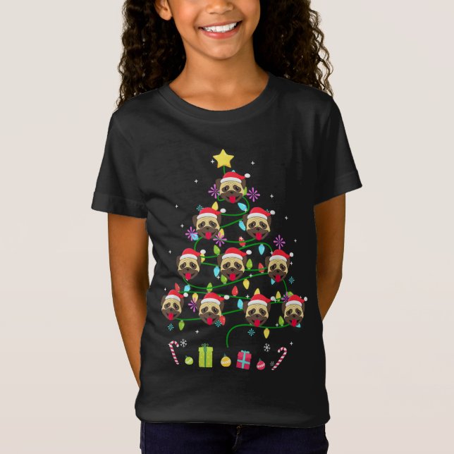 Ljuset från Julgran Färg Ljuset T Shirt (Framsida)