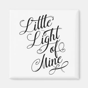 Ljuset från min typografi magnet