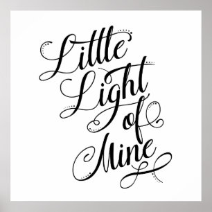Ljuset från min typografi poster