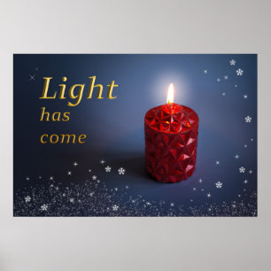 Ljuset har kom Christian poster design