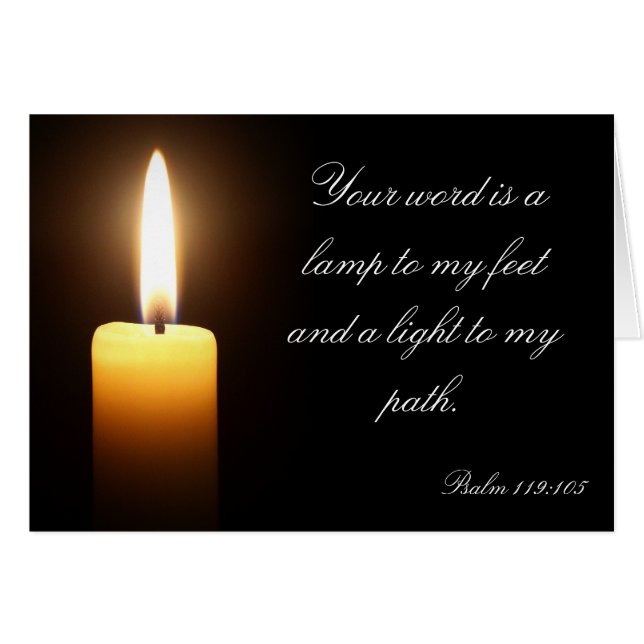 Ljuset i mörken Card Hälsningskort (Framsidan Horizontal)