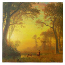 Ljuset i skogen (av Albert Bierstadt)