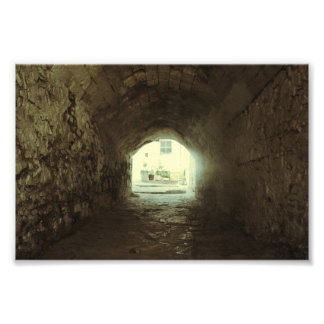 Ljuset i tunneln fototryck
