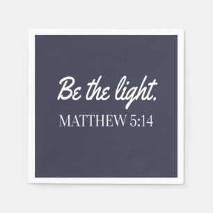 Ljuset Mathew 5:14 Bibelverse Pappersservett
