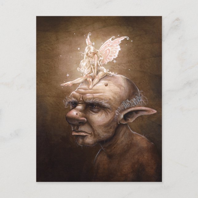 Ljuset mörkret vykort (Framsida)