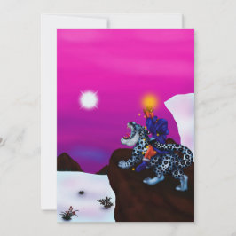 Ljuset på Hopp Julfantasi-målning konst Inbjudningar