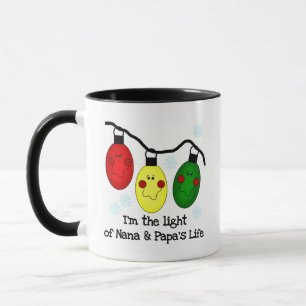 Ljuset på Nana och Pappa Life Tshirts och Gifts Mugg