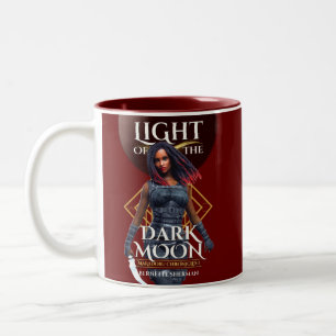 Ljuset på Röda kaffet Mörk Måne och Tea Mugg
