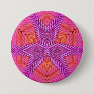 LJUSET! ~ Rosa White Orange och Red ~ Button Knapp