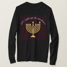 Ljuset upp Mörkret Hanukkah Menorah Sweatshirt