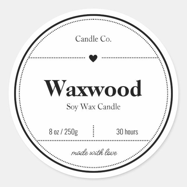 Ljusetiketter, Matetiketter, Etikett Design (Framsida)