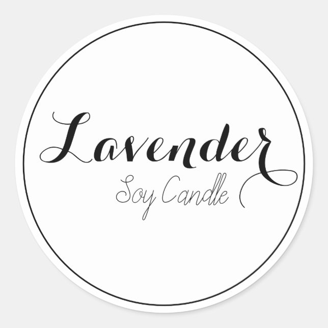 Ljusetiketter Runt Klistermärke (Framsida)