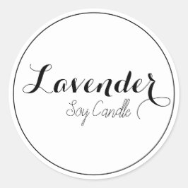 Ljusetiketter Runt Klistermärke