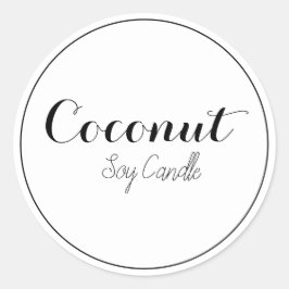 Ljusetiketter Runt Klistermärke