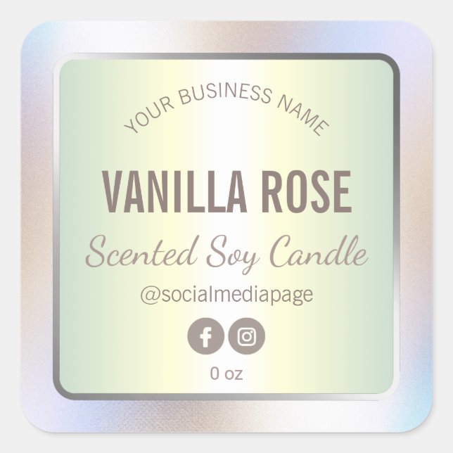 Ljusets etikett Holografi (Framsida)