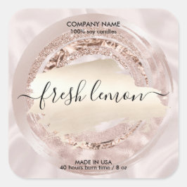 Ljusets etikett modern  rosa silke