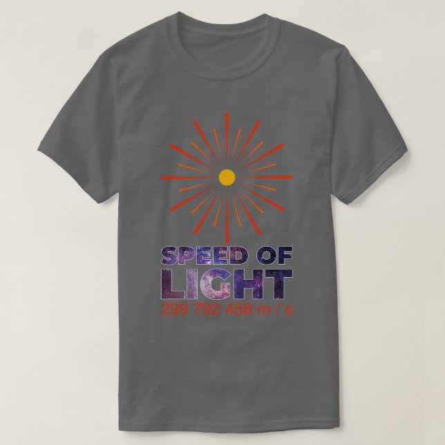 Ljusets hastighet t shirt (Design framsida)